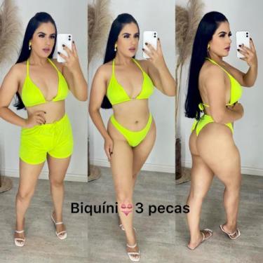 Imagem de 3 Peças De Verão Conjunto De Biquíni Com Short - BEA FASHION STORE, Am
