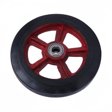 Imagem de Pneu de substituição sólido resistente de 10 "com rolamentos de carga de 660 libras para carrinho de caminhão de mão carrinho de mão de vagão utilitário de jardim(20mm)