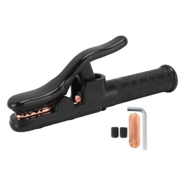 Imagem de 500A Grande Soldagem Eletrodo Titular Isolados Alça Cobre Mandíbula 90 °/135 °/180 ° Bar Grip para ARC Soldador 6.3-10mm Rod Clamp 95mm ² Conexão do Cabo