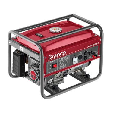 Imagem de Gerador de Energia a Gasolina 2,2 kva 6,5 cv Part. Manual B4T2500S Branco