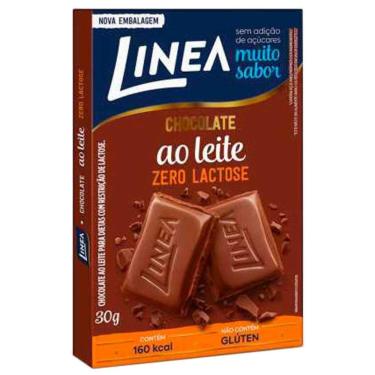 Imagem de Barra de Chocolate ao Leite Zero Lactose 30g - Linea