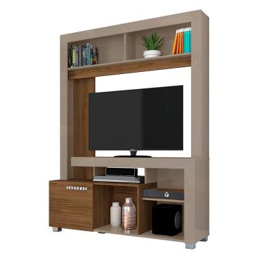Imagem de Estante Home Theater Flávia para TV até 50 - Madetec Fendi/Naturale
