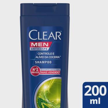 Imagem de Shampoo anticaspa clear men controle E alívio da coceira frasco 200ML