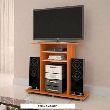 Imagem de Rack Cipó Para Tvs Até 32 Polegadas Candian Jcm Movelaria Cinamomo/ Off White