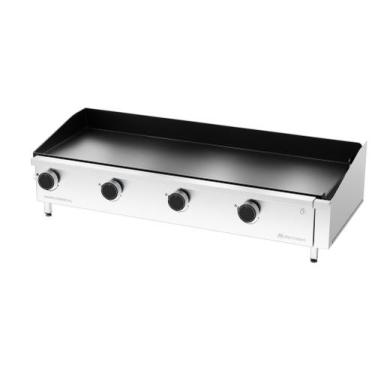 Imagem de Chapa para Lanches a Gás Linha Comercial 100 x 40 cm 4 Queimadores Mar