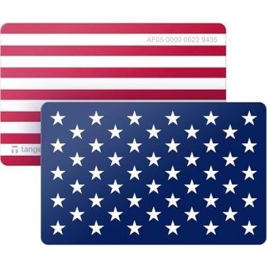 Imagem de TANGEM Carteira – Carteira criptográfica segura – Armazenamento frio confiável para Bitcoin, Ethereum, NFT's e mais moedas – Carteira de hardware 100% offline, Coleção EUA, Coleção EUA