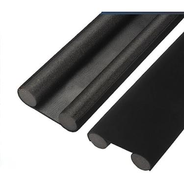 Imagem de Rolha de Corrente de Porta à Prova de Som EVA Tira de Vedação Inferior Bloqueador de Ruído à Prova de Intempéries (BLACK)