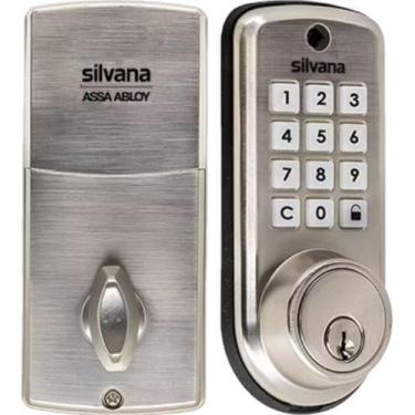 Imagem de Fechadura Digital Silvana Sdd115 Com Senha E Chave Niquelada