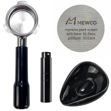 Imagem de Conjunto de filtro portátil sem fundo de café de 54 mm, tela de disco expresso e copo de dosagem de café e frasco de spray para Brevile BES870XL 870BSXL 878BSS 880BSS 840XL peças de reposição sem