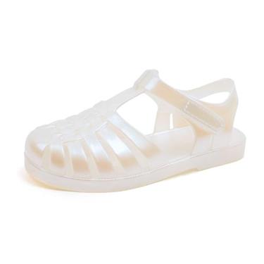 Imagem de GUGUYeah Sandálias Jelly Para Meninas, Sapatos De Verão Com Biqueira Fechada, Fantasia De Princesa, Pescador, Gladiador, Sandálias Aquáticas De Praia, Rasteiras Para Bebês/Crianças Pequenas/Criança