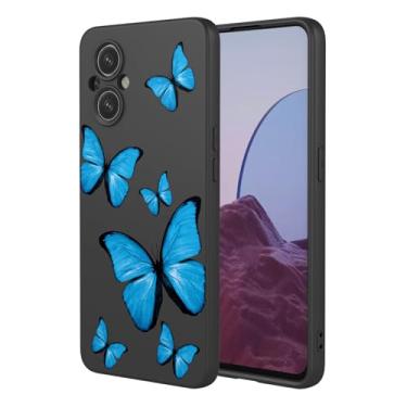 Imagem de KOARWVC Capa de telefone para OnePlus Nord N20, Oppo Reno8 Lite 5G/Reno7 Lite 5G/Reno7 Z/Reno8 Z Design de padrão de borboleta fofa fina protetora macia TPU bumper capa de telefone para OnePlus N20