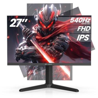 Imagem de CRUA Monitor Gamer De 27" E 540 Hz, Ips Fhd (1920 X 1080P), Amd Freesync, 120% Srgb, Monitor Vertical Ajustável Em Altura/Pivô/Rotação/Inclinação, Hdmi 2.1 + Dp 1.4, Alto-Falantes Integrados, Insta