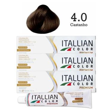 Imagem de 3 Unidades Coloração Itallian Color 4.0 Castanho - Itallian Hairtech