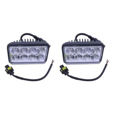 Imagem de YIHETOP 2 faróis de LED 9844417 86533428 222004A2 compatível com New Holland L120 L125 L140 L150 L160 Capa 420 430 75XT 90XT