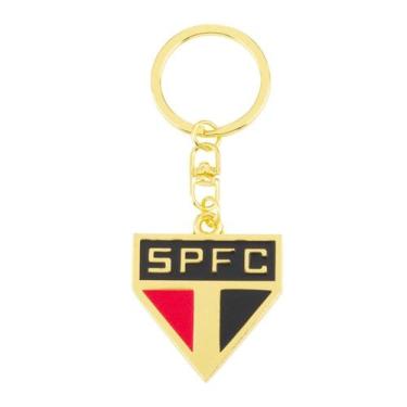 Imagem de Chaveiro Dourado Escudo Time 4cm - São Paulo - Taimes