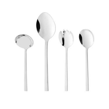 Imagem de Conjunto 4 Peças para Servir Berna Aço Inox  Wolff