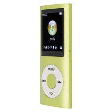 Imagem de MP3 Player elegante multifuncional som sem perdas tela LCD fina 1,8 polegadas leitor de música MP3 portátil para entusiastas ao ar livre liga de alumínio premium (verde)