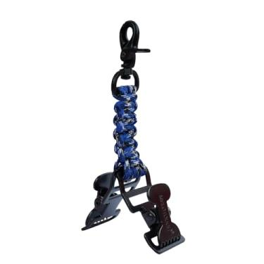 Imagem de MELOTOUGH Clipes de luva tático com 2 clipes de jacaré para cinto de ferramentas, bolsa tática, acessório ao ar livre (azul)