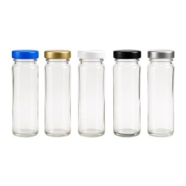 Imagem de 6 Potinhos de Vidro 100ml Sais Temperos Condimentos Alcaparras Com Tam