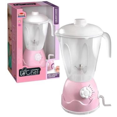 Imagem de Liquidificador Infantil de Brinquedo, Com Manivela, Para Crianças +3 Anos, Mini Cozinha, Transparente, Estimula Imaginação (Liquidificador New Le Chef)