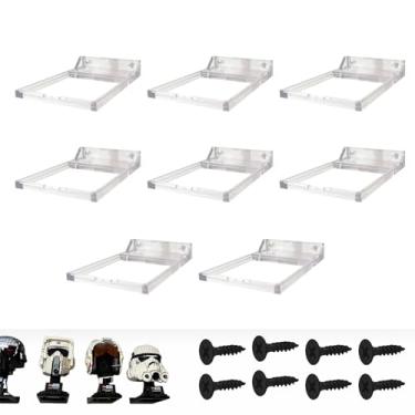 Imagem de TEYOUYI 8PCS Mount for Lego Star Wars Helmet Transparent