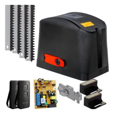 Imagem de Kit Motor Garen Dz Casa Fit Ramp Portão 3m Cremalheira 2 Controles 220