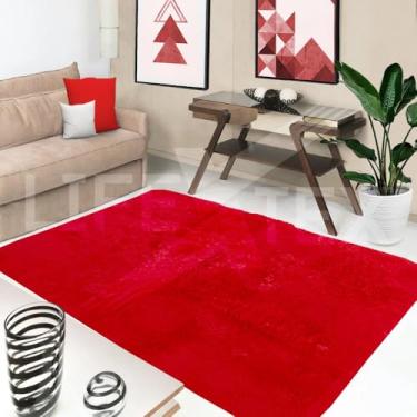 Imagem de Tapete Para Sala Felpudo 2,40 x 2,00 Mt (Vermelho)