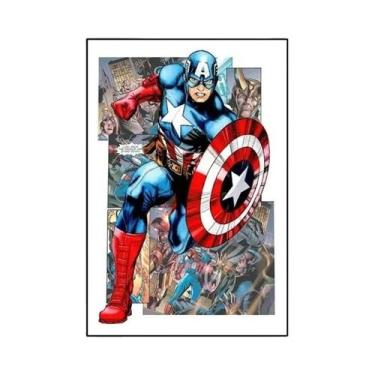 Imagem de Homem-Aranha Homem De Ferro Hulk Marvel Pintura Em Tela Arte De Parede