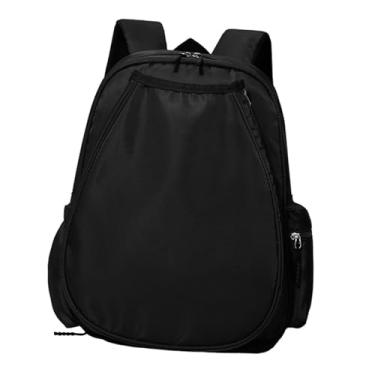 Imagem de Dynwave Mochila de tênis, mochila de ginástica, alça ajustável, estilosa, leve, grande capacidade, premium, bolsa para raquete de badminton, Preto