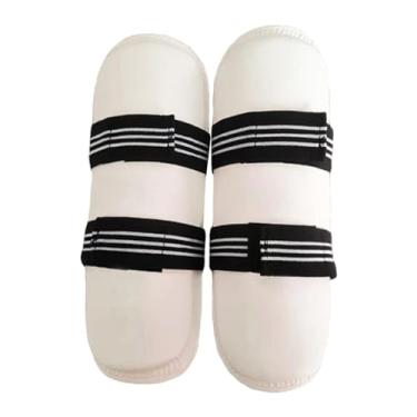 Imagem de Zxpjkyu Equipamento de Proteção Corporal de Taekwondo Acolchoado Unissex Adultos Crianças Muay Thai Karatê Luta, Protetores de pernas S