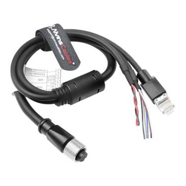 Imagem de Alvin's Cables Cabo Ethernet funcional de alimentação M12 de 12 pinos para DJI Livox HAP(TX) sensor LiDAR Mid-70 Mid-360, Aviation M12 12 pinos fêmea para RJ45 1 a 3 cabo breakout 16,4 pés/5 m