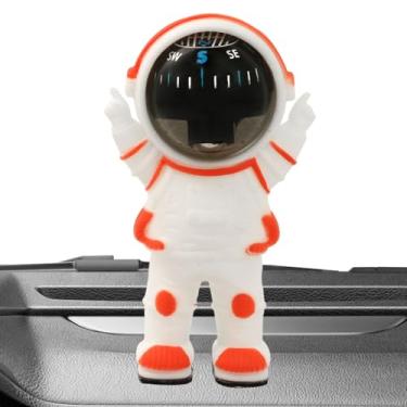 Imagem de Bússola para carro,Bússola de carro,Bússola de navegação para carro astronauta-Bússola de carro Bússola automotiva Bola de bússola de montagem em painel para carro de caminhão