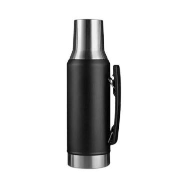 Imagem de Garrafa Térmica De Aço Inoxidável De Grande Capacidade Com Alça, Portá