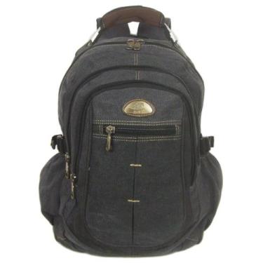 Imagem de Mochila Lona Cabo Aço Kvn Sport Escolar 35l Laptop 17"