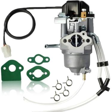 Imagem de Carburador de gerador inversor com linhas de combustível e juntas de substituição para Predator Firman Champion Yamaha ETQ Ryobi Rato Huayi P16D-1 1600 2000 2300 Watts
