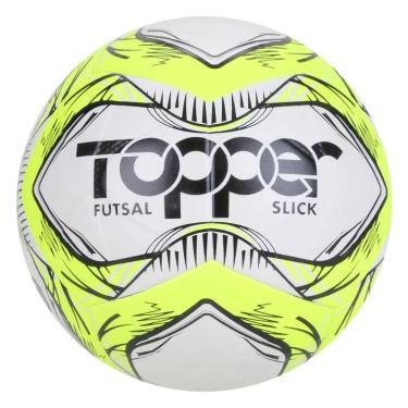 Imagem de Bola de Futsal Slick Amarelo Neon e Branco 5167 - Tooper