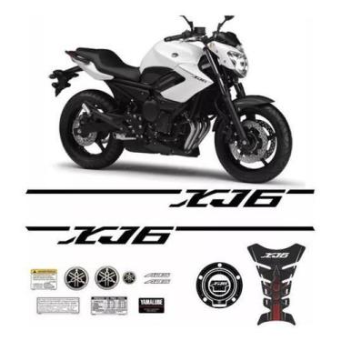 Imagem de Kit Adesivos Compatível Com Yamaha Xj6 2013 Branca Xj61314 - Spts