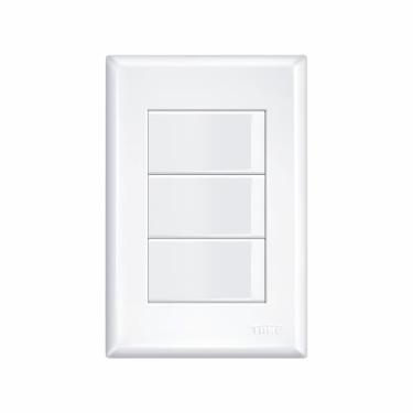 Imagem de CONJUNTO 3 INTERRUPTORES SIMPLES 16A 250V EVIDENCE – FAME
