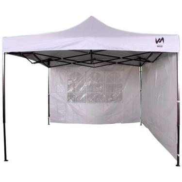 Imagem de Gazebo Tendas Wild 3x3 Articulado Em Aço 2 Paredes De Lona