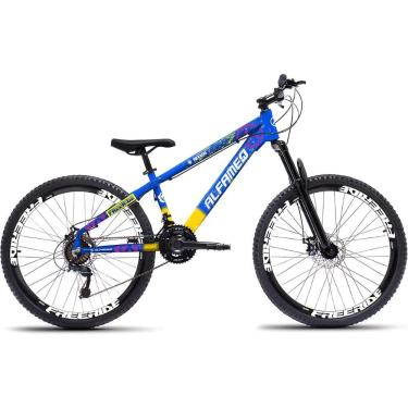 Imagem de Bicicleta Alfameq Freeride Na Quebrada Aro 26 Freio a Disco 21 Marchas Shimano