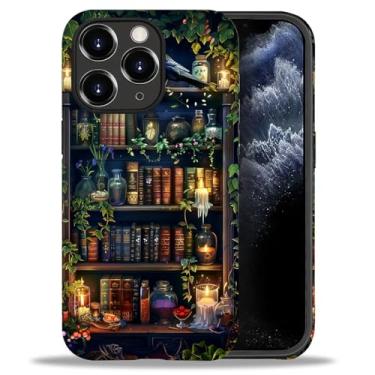 Imagem de DAIZAG Compatível com iPhone 11 Pro Max, Book Lover Bookshelf padrão completo plástico macio TPU, capa de canto de proteção dupla para iPhone 11 Pro Max