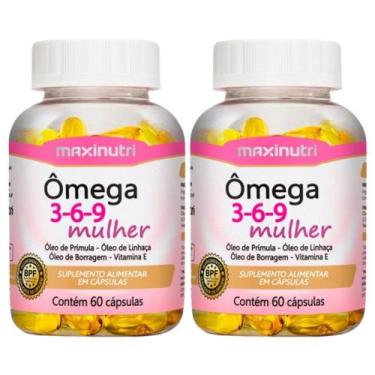 Imagem de KIT 2X ômega 3,6,9 Mulher (Linhaça, Prímula e Borragem) + Vitamina E 6