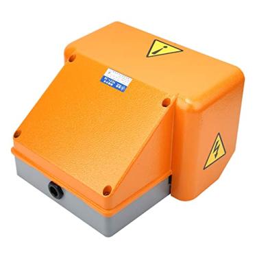 Imagem de Keenso Interruptor do Pedal de Controle de pé Duplo Selfreset Silver Tampa Completa de Alumínio 10A IP62 para Trabalhadores de Oficina