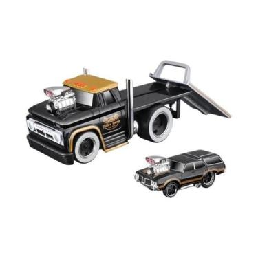 Imagem de Meninos Maisto 1:64 Liga Muscular Carro Transporte Trailer Modelo De S