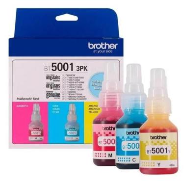 Imagem de Kit 3 Garrafas de Tintas Coloridas BT50013PK - Brother