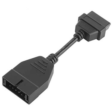 Imagem de Cabo de Conector de Diagnóstico Automático Profissional 12pin Masculino Obd1 Obd2 16pin Adaptador Feminino Superior Concha de Plástico Portátil Robusta para Oficina de Reparo de