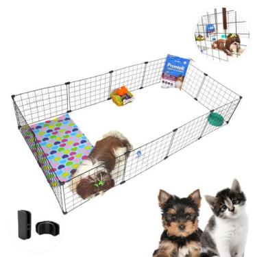 Imagem de Gaiola 30x40cm 12 Telas Tela Aramada Pet Modular Coelho Cachorro Gato 