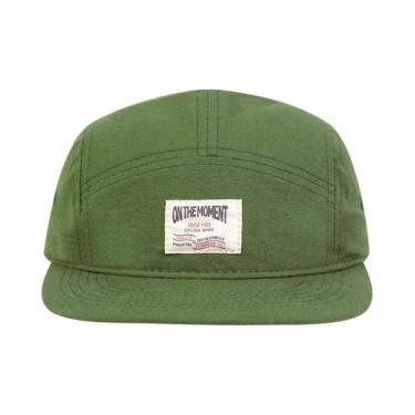Imagem de Boné De Beisebol Snapback Unissex Ajustável De Algodão Com 5 Painéis, 
