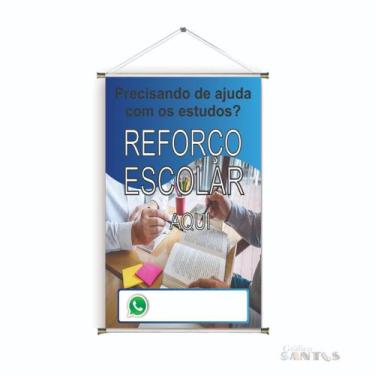 Imagem de Banner pronto Reforço Escolar BA 536 medida 45x70 cm arte Pronta