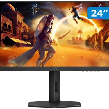 Imagem de Monitor Gamer AOC 24" Full HD 180Hz Gaming G4 24G4/P HDMI DisplayPort Base Ajustável